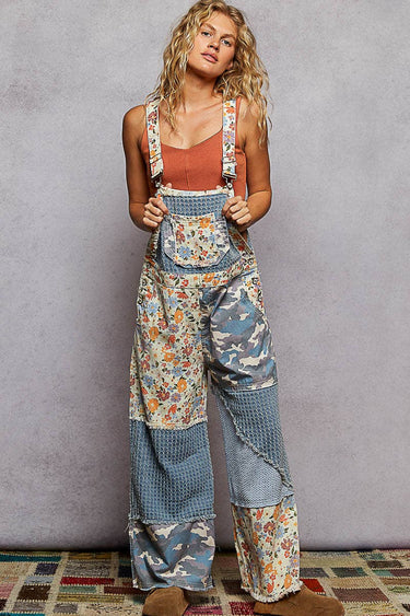 Rosalie Floral Frayed Edge Overalls