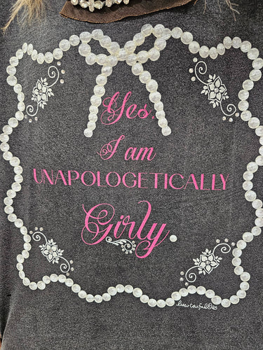 Unapologetically Girly Tattered Tee