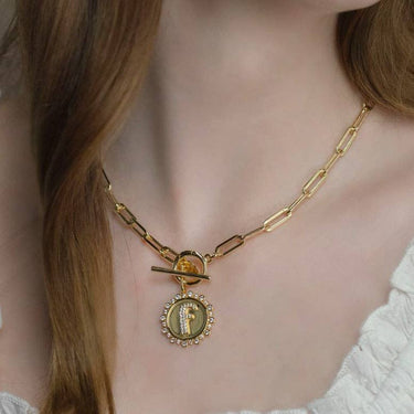 Toggle Charm Chain Necklace