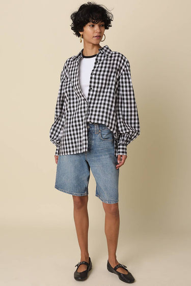 Haley Gingham Button Down Shirt