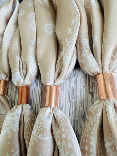 Champagne Paisley Wild Rag