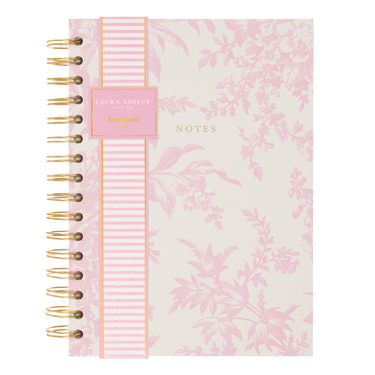 Laura Ashley English Garden Spiral Journal Pink 6x8