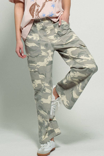 Avril Army Camo Cargo Pants