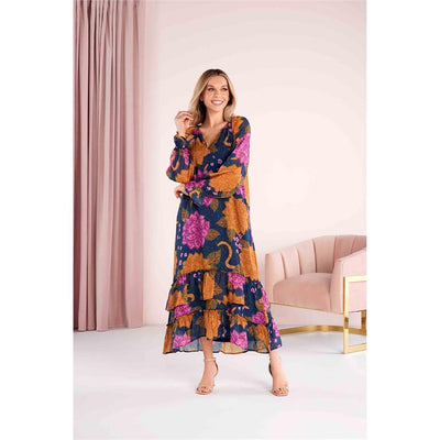 Floral Snakes Colleen Maxi Dress