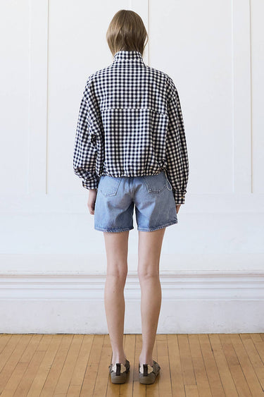 Sally Gingham Zip Lightweight Jacket