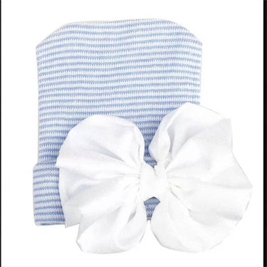 Newborn Hospital Hat with Satin Bow