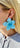 Maxine Statement Earrings - Blue