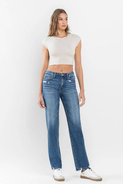 TALULAH LOVER SUPER HIGH RISE RELAXED STRAIGHT JEANS