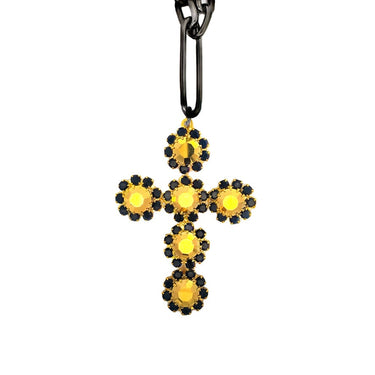 The Madonna Necklace in Metallic Gold