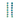 Mini Lilibet Single Earrings in Aqua Verde