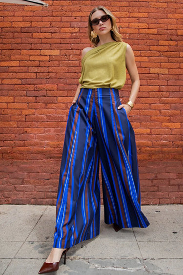 Acacia Palazzo Pants Stripe A-Line