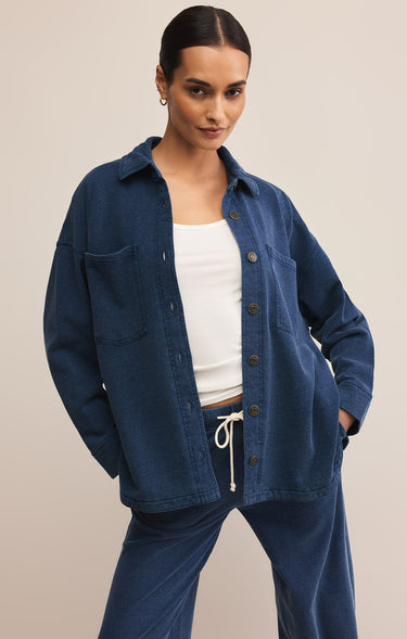 All Day Knit Denim Jacket – Indigo (Z Supply)
