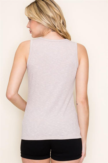 Amanda Tank in Taupe