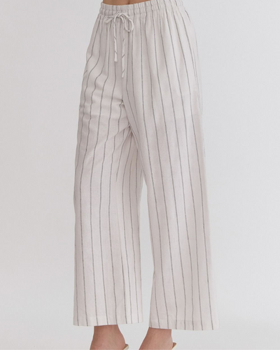 Anastasia Stripe High Waist Wide Leg Pants