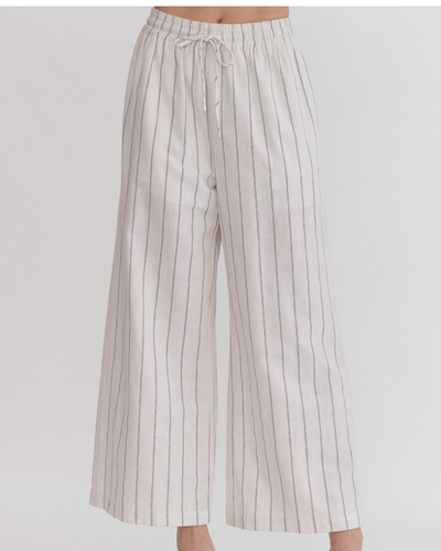 Anastasia Stripe High Waist Wide Leg Pants