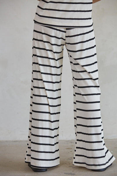 Gwen Knit Ribbed Sleeveless Tank Top & Wide Leg Pants