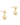 Classic 8mm Ball Drop Stud - Gold