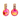 Dee Earrings in Rose Peach Lemon