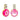 Dee Earrings in Fairy Dust Ultra Fuchsia