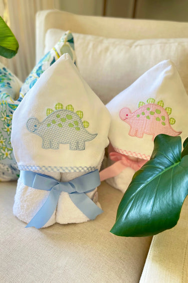 Dino Everykid Towel, Blue by 3 Martha's
