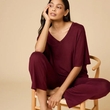 Dream Relaxed V-neck with Capri Lounge Set