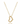 egirl 14" Necklace Gold - Love Small Gold Charm