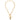 Yochi Gold Longhorn Skull Chain Necklace