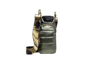 HydroBag In Army Green Shiny with Camo Strap
