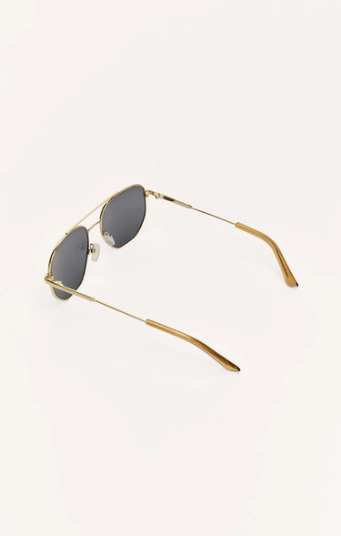 Highway Gold-Grey Polarized Sunglasses by Z Supply