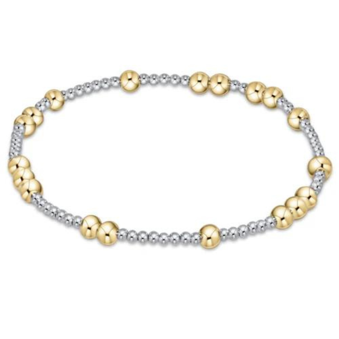 ENEWTON EXTENDS - HOPE UNWRITTEN 4MM BEAD BRACELET - MIXED METAL