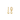 Huggie Gold 0.5" Hoop - Classic Gold 8mm Charm