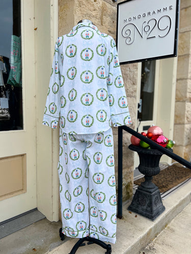 Hippopotamus & Nutcracker Long Cotton PJs