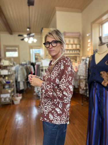 Jesse Soft Floral Print Blouse by Dylan