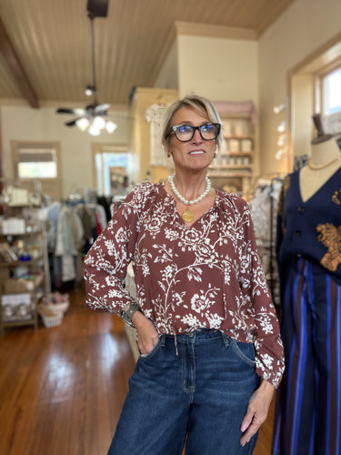 Jesse Soft Floral Print Blouse by Dylan