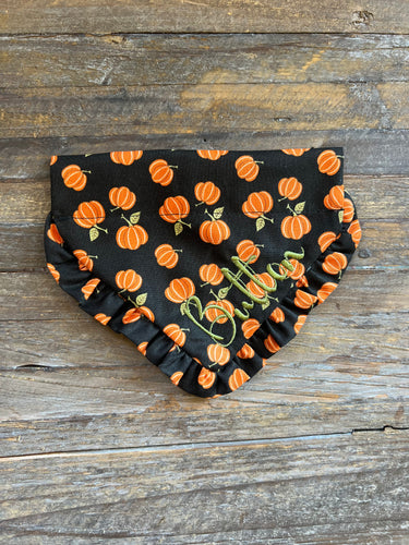 Black Pumpkin Dog Bandana