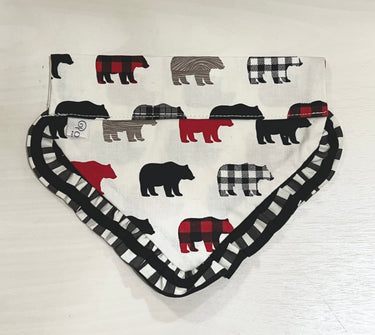 Rustic Bears Dog Bandana - Christmas Collection