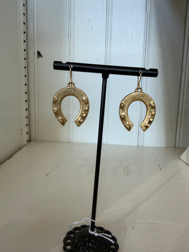 Horseshoe Earrings by CV Designs