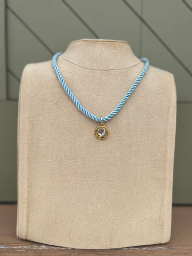 Rope Charm Necklaces - (Various Colors & Pendants)