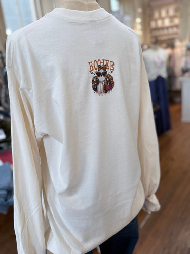 Boo-Jee Ghost Blingy Rhinestone Graphic L/S Tee