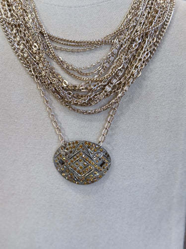 1940s/1970s Brooch Necklace