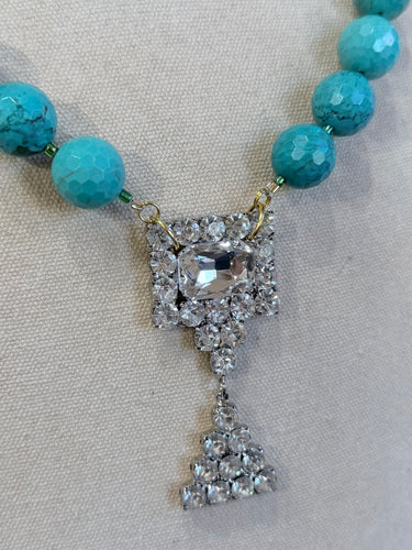 1950s/1960s Pendant Jasper Beaded Necklace