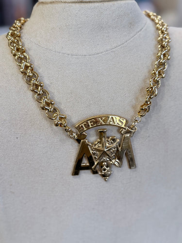1970s/1980s Texas A&M Badge Necklace