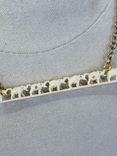 1930s/1970s Bone Pendant Necklace
