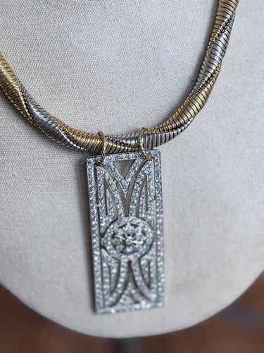 1940s Brooch/1970s Necklace bz266