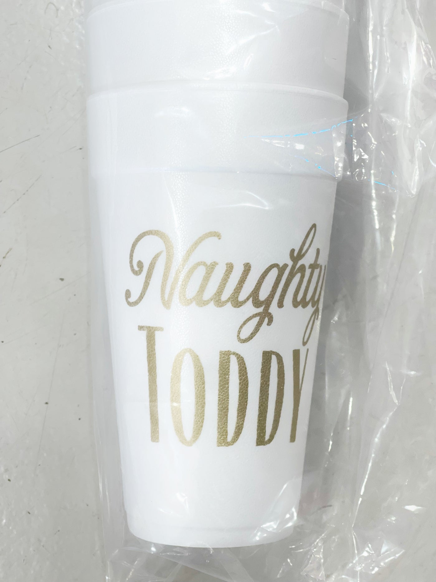 Naughty Toddy Styrofoam Cups