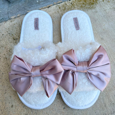 Ladies Little  Bow Slippers 