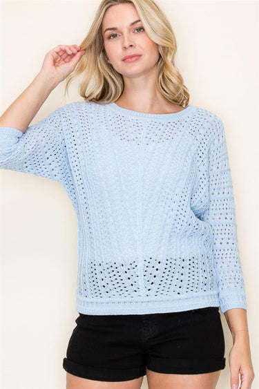 Josephine Dolman Sleeve Crochet Pullover