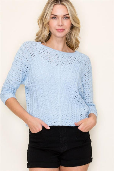 Josephine Dolman Sleeve Crochet Pullover