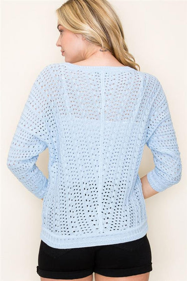 Josephine Dolman Sleeve Crochet Pullover