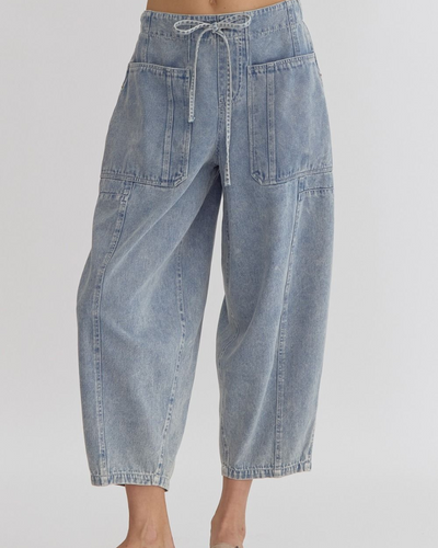 Kalani Barrel Style Denim Pants